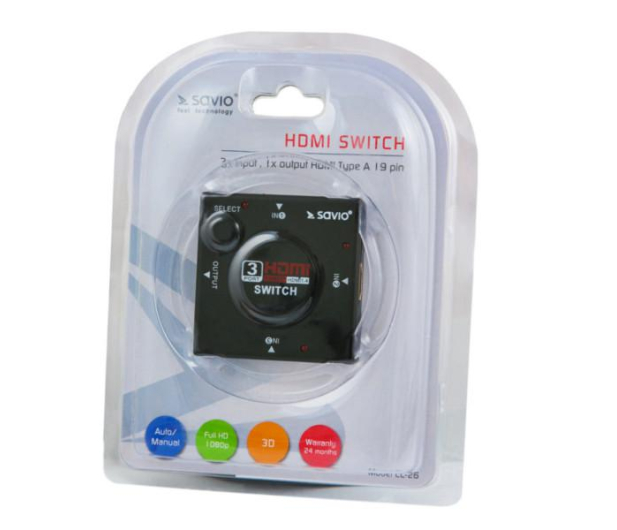 SAVIO SAVIO CL-26 Switch HDMI 3 porty - 1465256 - zdjęcie 2